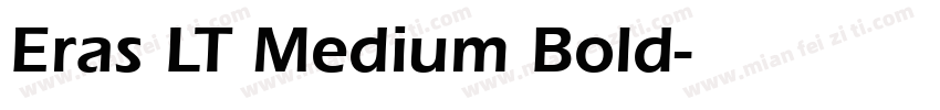 Eras LT Medium Bold字体转换